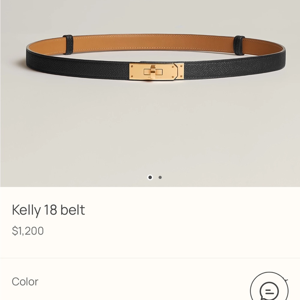 SOLD $550 ven m o Hermes Kelly 18 black